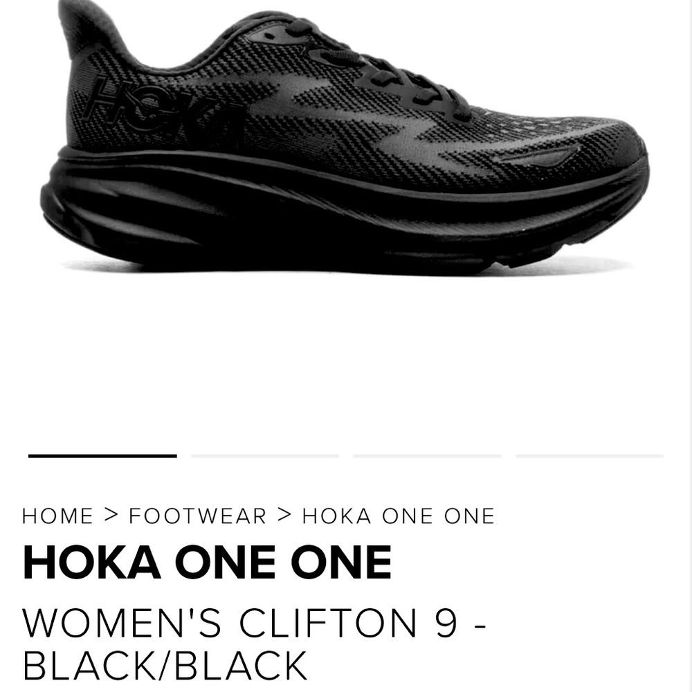 HOKA WW running shoes.